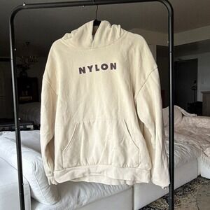 2026 Nylon House Coachella Beige Pullover Hoodie L Long Sleeve